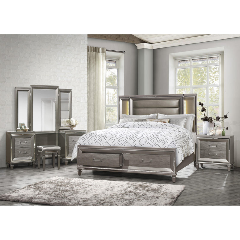 Homelegance Tamsin Queen Upholstered Platform Bed with Storage 1616-1* IMAGE 6