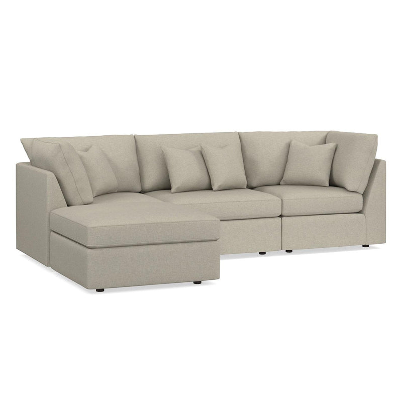 Bassett Beckham Fabric Sectional Beckham 2676 Sectional - Straw IMAGE 1