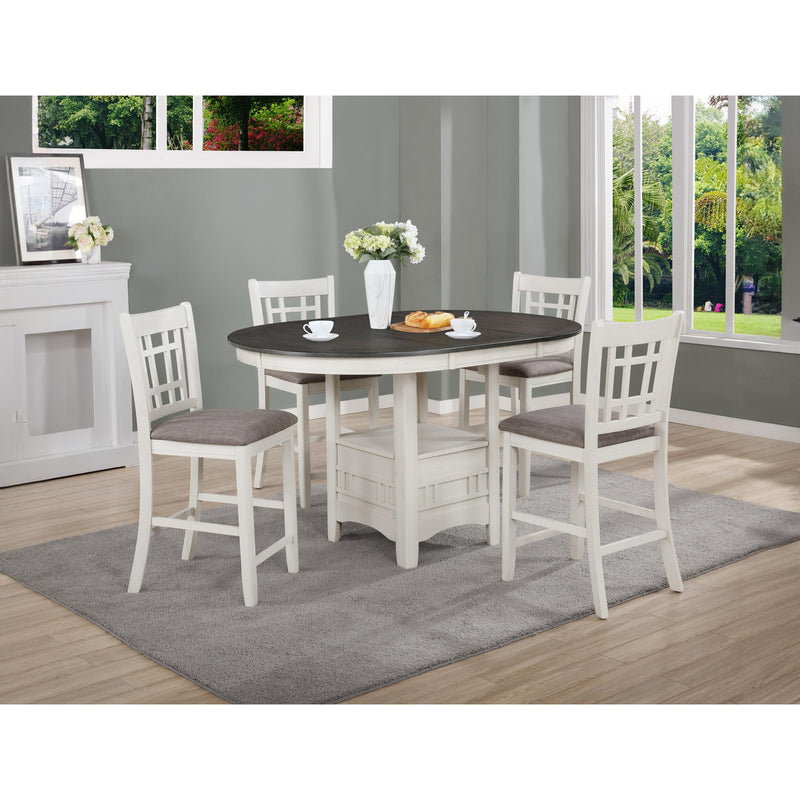 Crown Mark Oval Hartwell Counter Height Dining Table with Pedestal Base 2795CG-T-4260 IMAGE 3