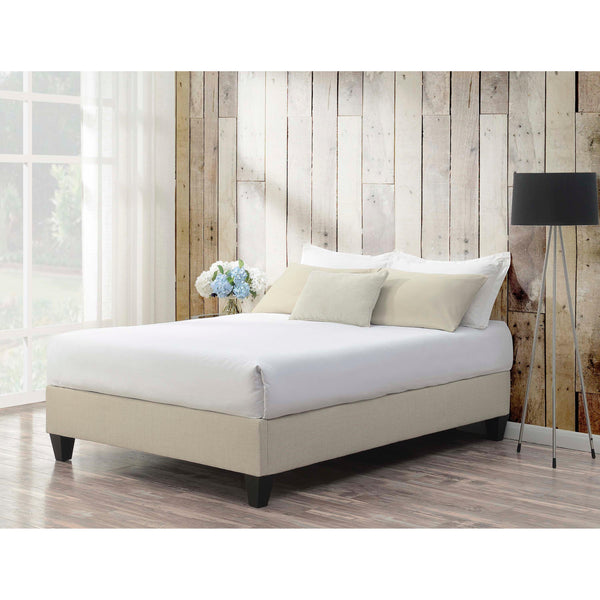 Elements International Abby King Upholstered Platform Bed UBB082KBBO IMAGE 1