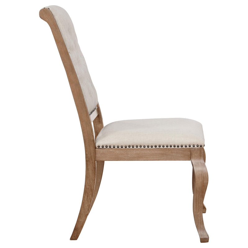Coaster Furniture Brockway 110292 Upholstered Dining Chair - Barley Brown (Set of 2) IMAGE 7