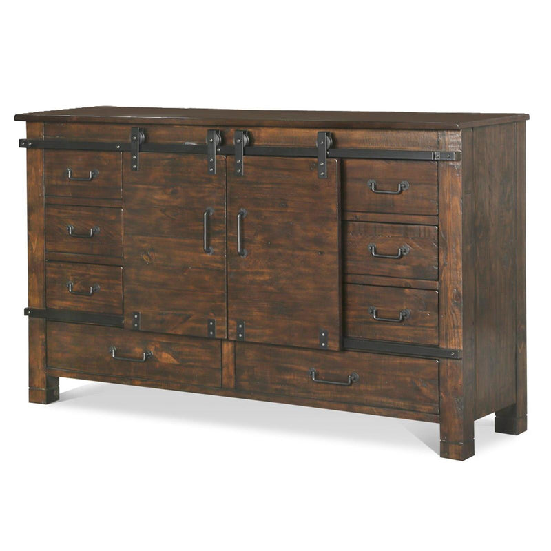 Magnussen Pine Hill 8-Drawer Dresser with Mirror B3561-24/B3561-42 IMAGE 6