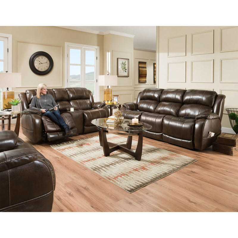 Homestretch Furniture Custom Comfort Power Reclining Leather Sofa Palmer IMAGE 2