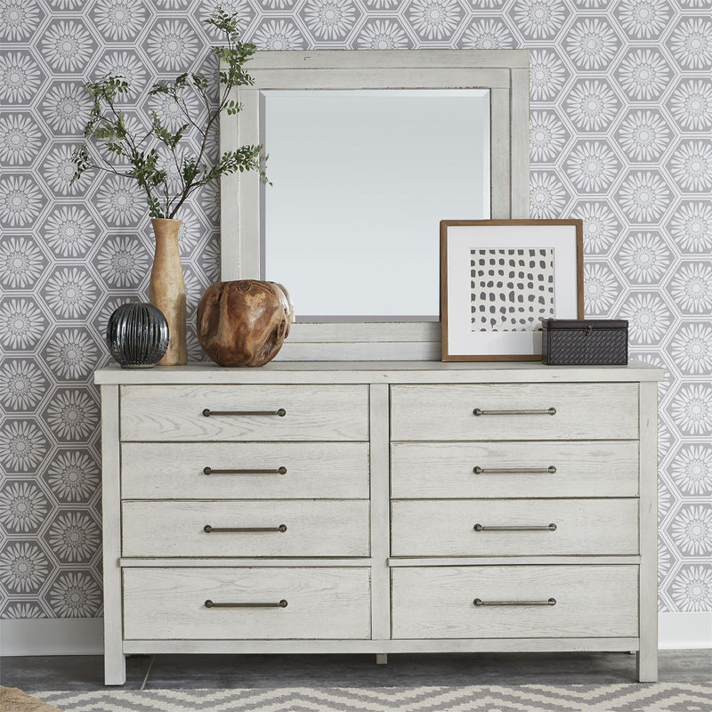 Liberty Furniture Industries Inc. Modern Farmhouse 8-Drawer Dresser with Mirror 406W-BR-DM IMAGE 9