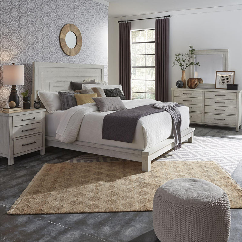 Liberty Furniture Industries Inc. Modern Farmhouse Queen Platform Bed 406W-BR-QPL IMAGE 4