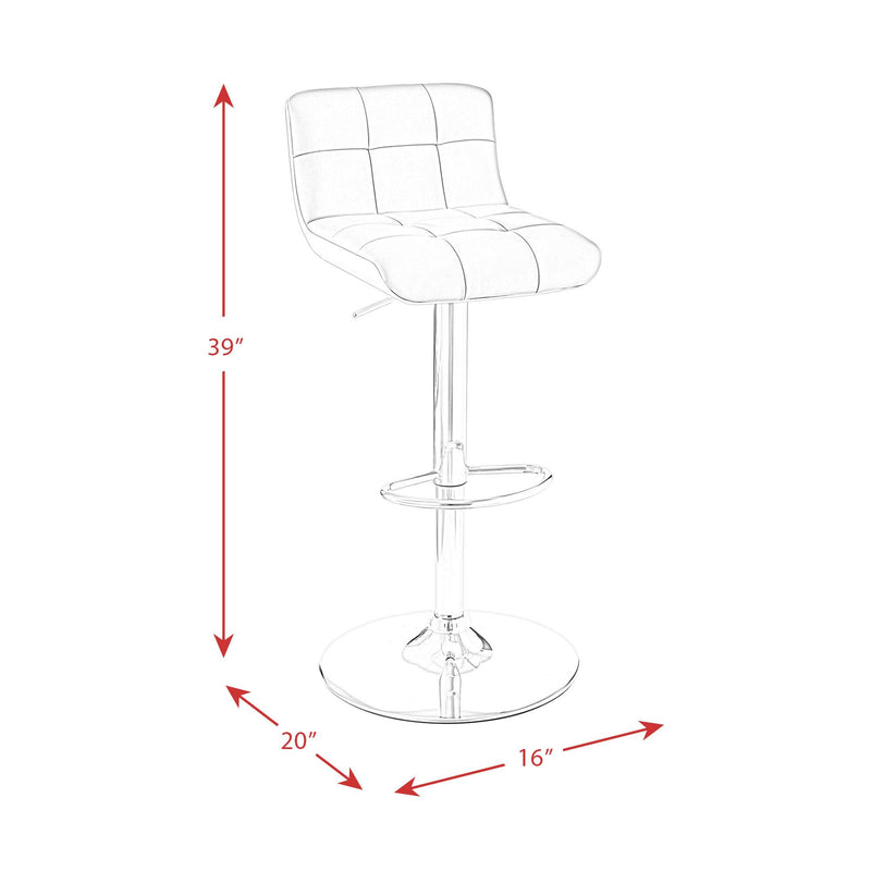 Elements International Melanie Adjustable Height Stool BML900BSE IMAGE 12