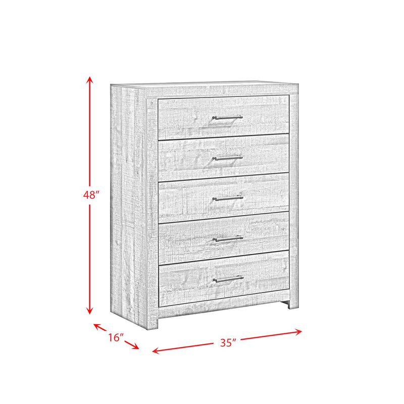 Elements International Bailey 5-Drawer Chest BY500CH IMAGE 9