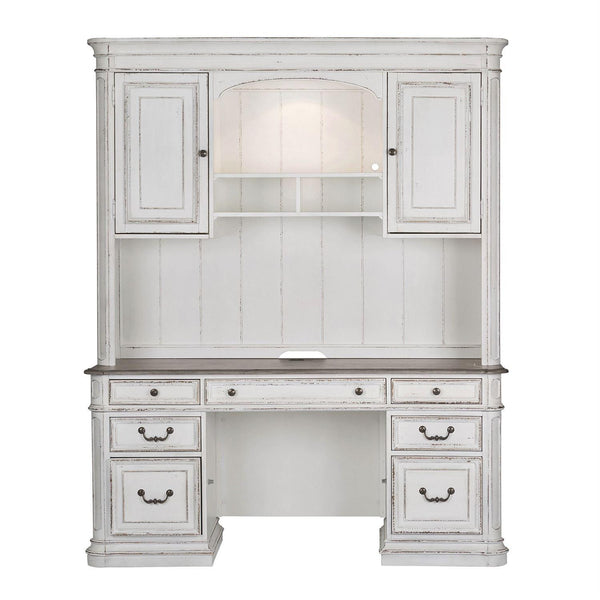 Liberty Furniture Industries Inc. Magnolia Manor 244-HOJ-CHS Credenza & Hutch IMAGE 1