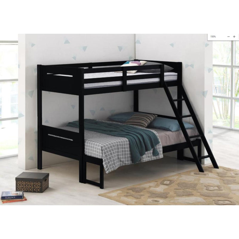 Coaster Furniture Littletown 405052BLK Twin over Full Bunk Bed IMAGE 4