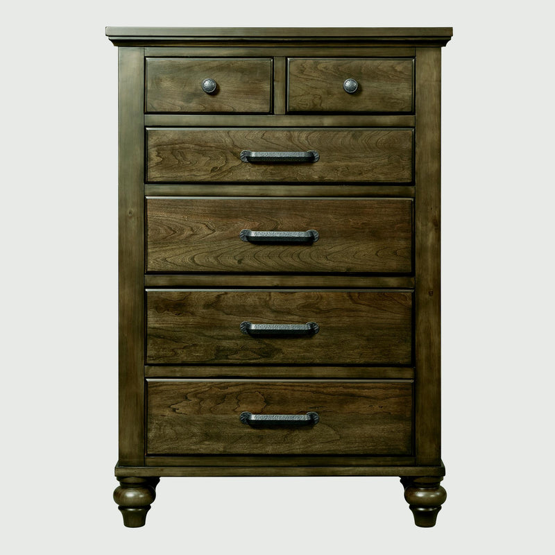 Elements International Chatham Gray 6-Drawer Chest CH600CH IMAGE 2