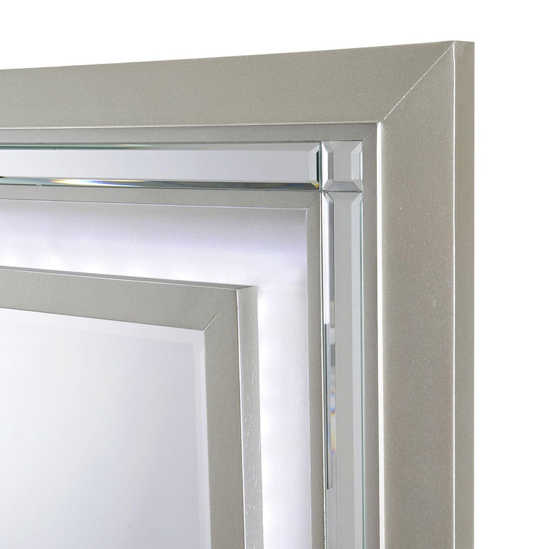 Elements International Platinum 7-Drawer Dresser with Mirror LT100DRMR IMAGE 3