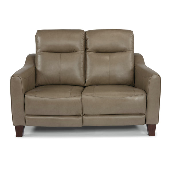 Flexsteel Forte Power Reclining Leather Match Loveseat 1197-60PH 282-80 IMAGE 1