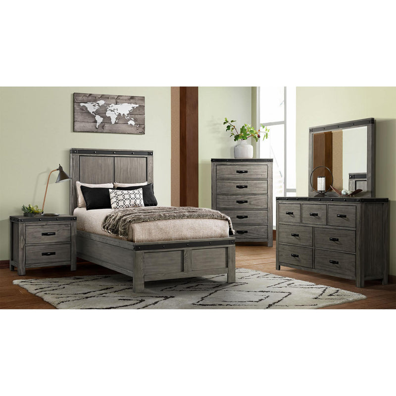 Elements International Wade Twin Panel Bed WE670TB IMAGE 8