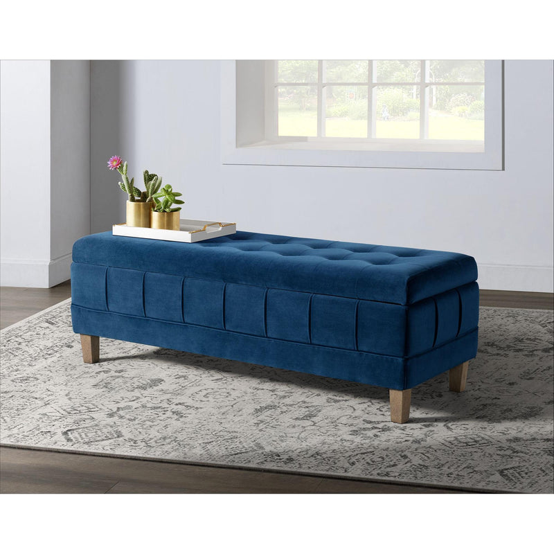 Elements International Crosby Fabric Storage Ottoman UCB1815001WWE IMAGE 11