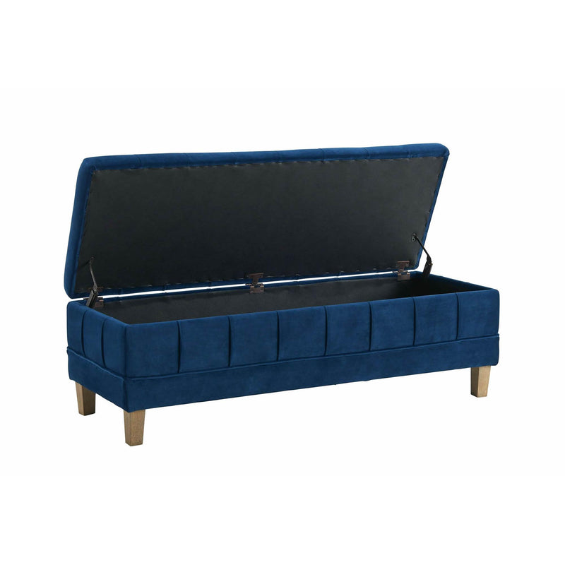 Elements International Crosby Fabric Storage Ottoman UCB1815001WWE IMAGE 2