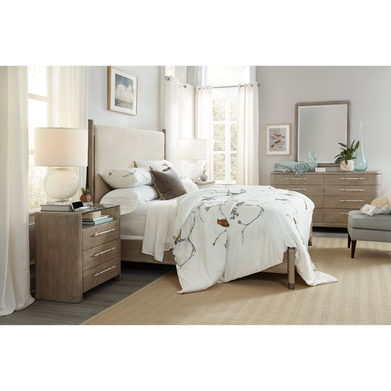 Hooker Furniture 6050-90950-GRY Affinity Queen Upholstered Bed IMAGE 2