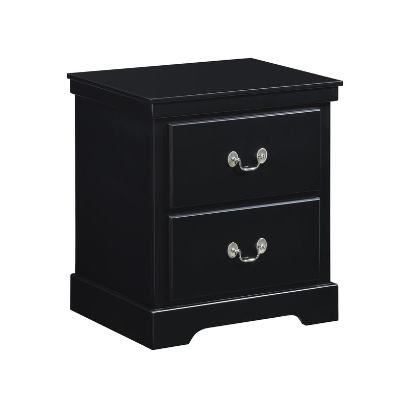 Homelegance Seabright 2-Drawer Nightstand 1519BK-4 IMAGE 2