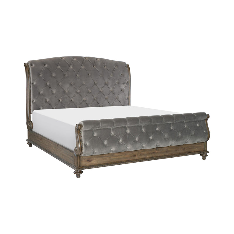 Homelegance Rachelle King Upholstered Sleigh Bed 1693K-1EK* IMAGE 2