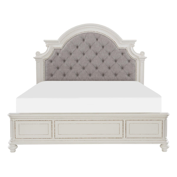 Homelegance Baylesford Queen Upholstered Panel Bed 1624W-1* IMAGE 1