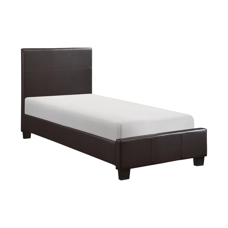 Homelegance Lorenzi Twin Upholstered Platform Bed 2220TDBR-1* IMAGE 2