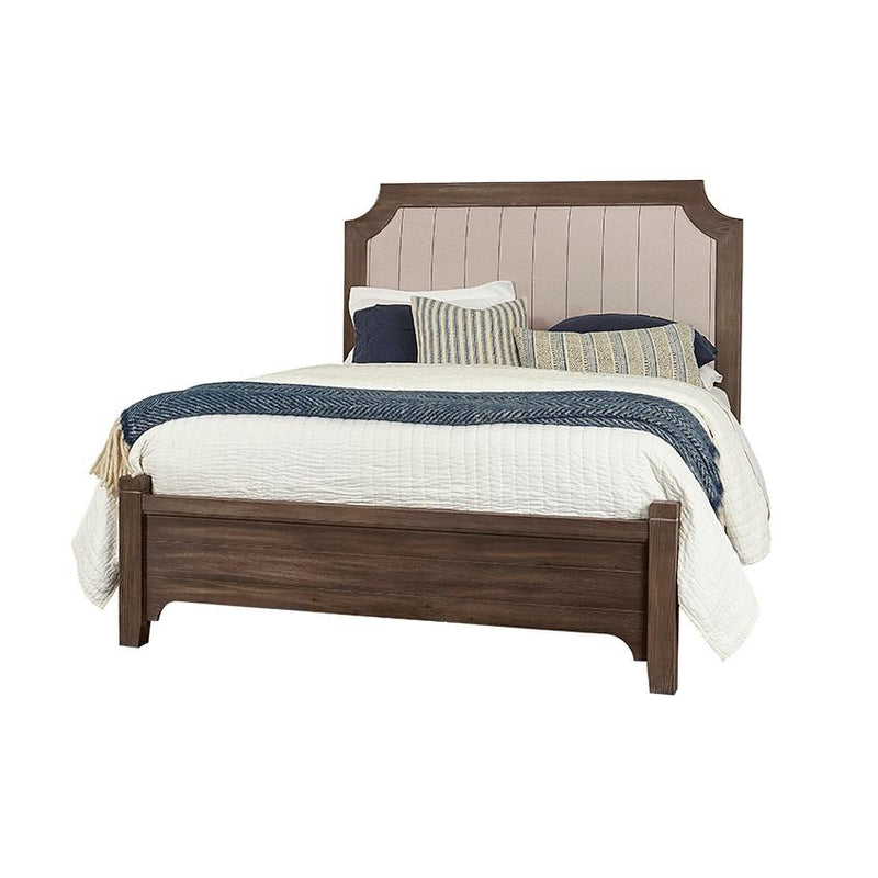 Vaughan-Bassett Bungalow Queen Upholstered Panel Bed 740-551/740-855/740-922 IMAGE 1