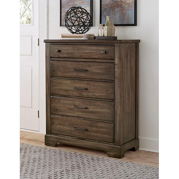 Vaughan-Bassett Cool Rustic 5-Drawer Chest 170-115 IMAGE 2