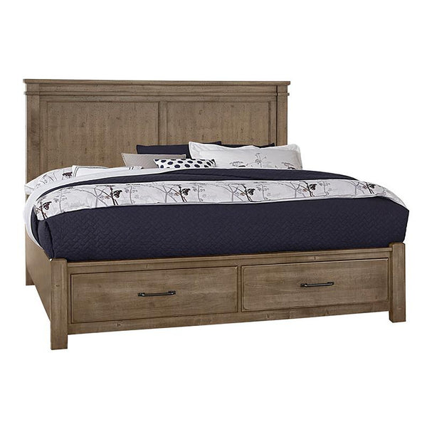 Vaughan-Bassett Cool Rustic Queen Mansion Bed with Storage 172-551/172-050B/172-502/172-555T IMAGE 1