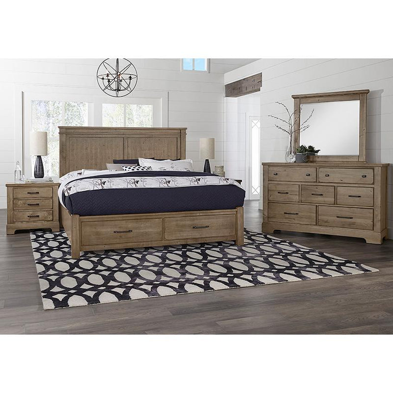 Vaughan-Bassett Cool Rustic Queen Mansion Bed with Storage 172-551/172-050B/172-502/172-555T IMAGE 4