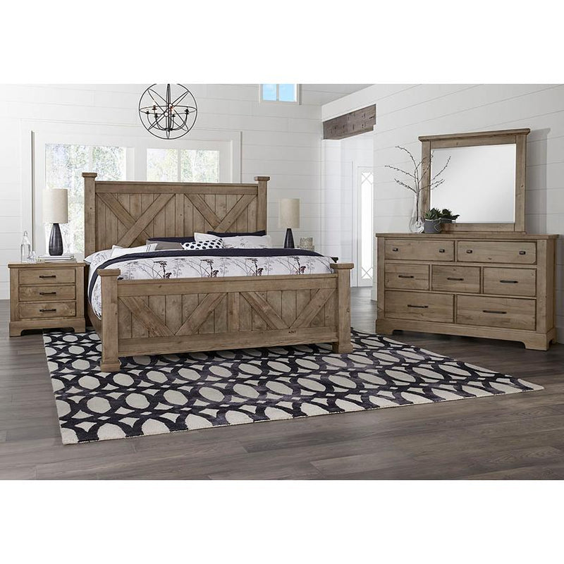 Vaughan-Bassett Cool Rustic Queen Panel Bed 172-557/172-755/172-922 IMAGE 4