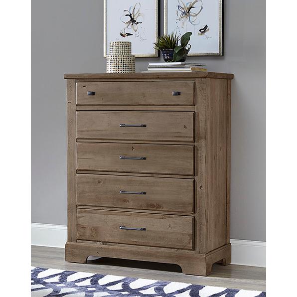 Vaughan-Bassett Cool Rustic 5-Drawer Chest 172-115 IMAGE 2