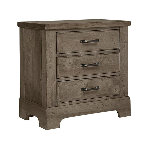 Vaughan-Bassett Cool Rustic 3-Drawer Nightstand 172-227 IMAGE 1