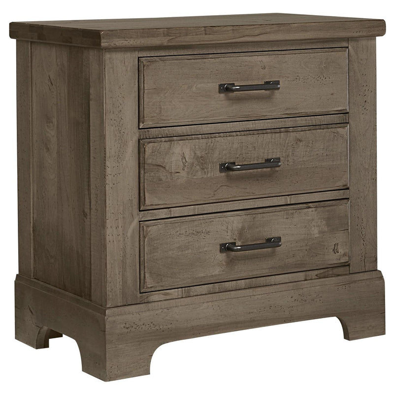 Vaughan-Bassett Cool Rustic 3-Drawer Nightstand 172-227 IMAGE 1