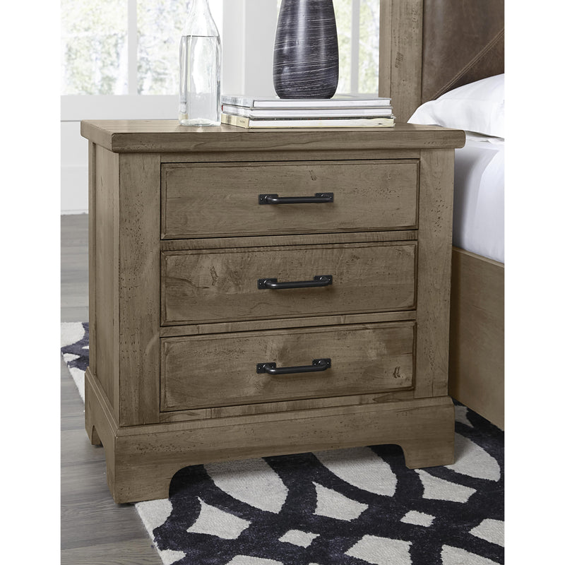 Vaughan-Bassett Cool Rustic 3-Drawer Nightstand 172-227 IMAGE 3