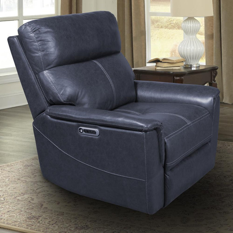 Parker Living Reed Power Leather Match Recliner with Wall Recline MREE