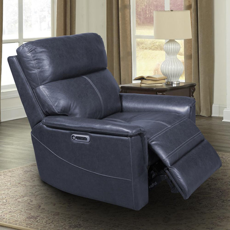 Parker Living Reed Power Leather Match Recliner with Wall Recline MREE