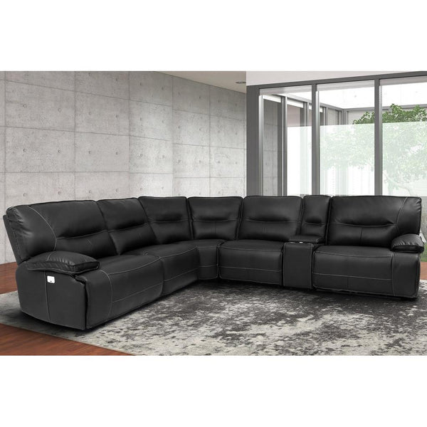 Parker Living Spartacus Power Reclining Fabric 6 pc Sectional MSPA#810-BLC/MSPA#811LPH-BLC/MSPA#811RPH-BLC/MSPA#840-BLC/MSPA#850-BLC/MSPA#860-BLC IMAGE 1