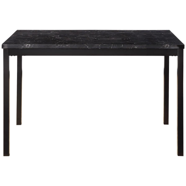 Homelegance Tempe Dining Table with Faux Marble Top 2601BK-48 IMAGE 1