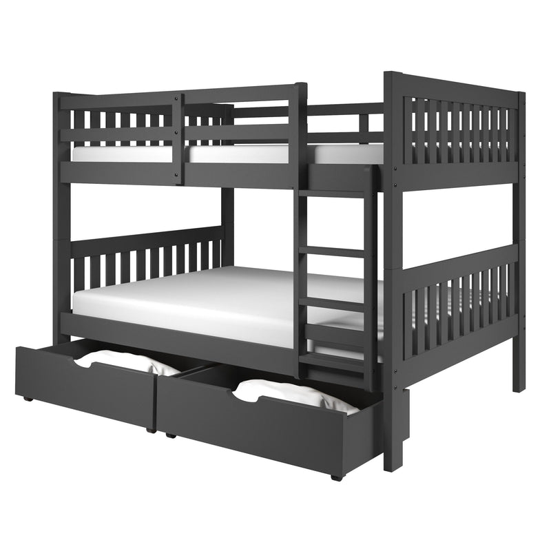 Donco Trading Company 505-DG Dual Underbed Drawers - Dark Grey IMAGE 2