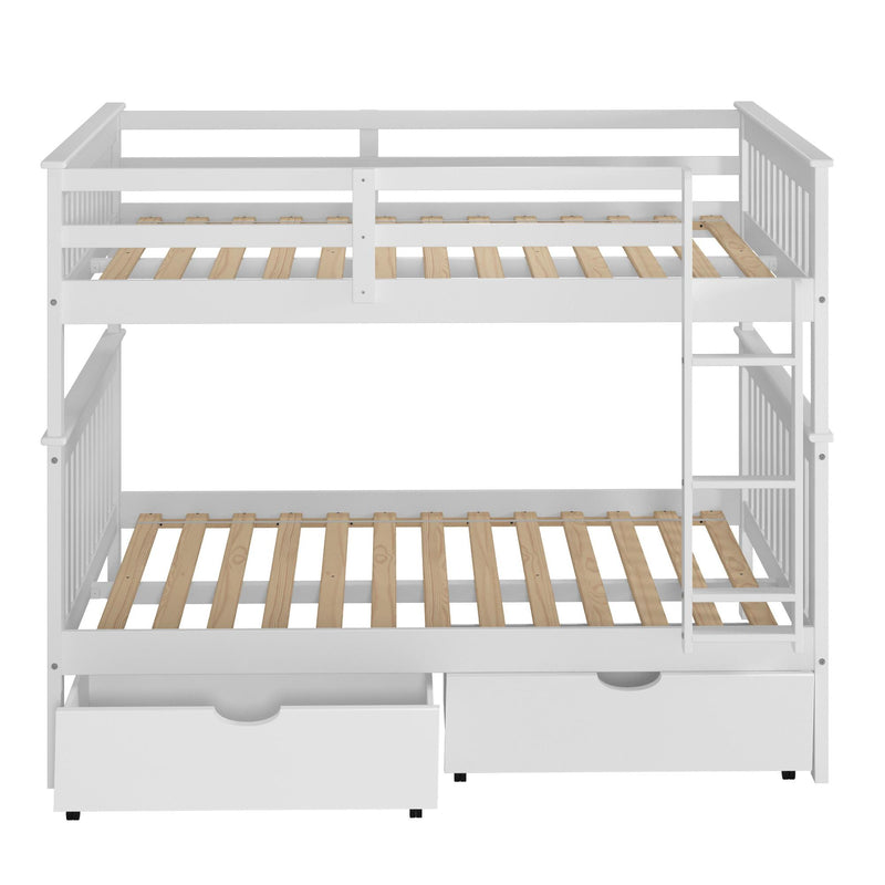 Donco Trading Company 505-W Dual Underbed Drawers - White IMAGE 2