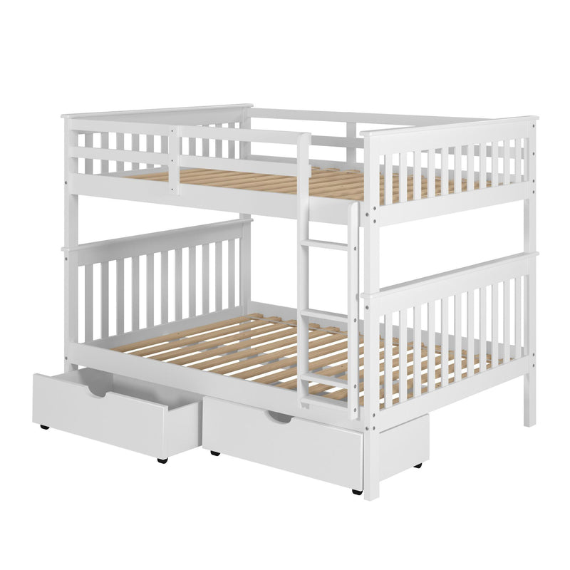 Donco Trading Company 505-W Dual Underbed Drawers - White IMAGE 3