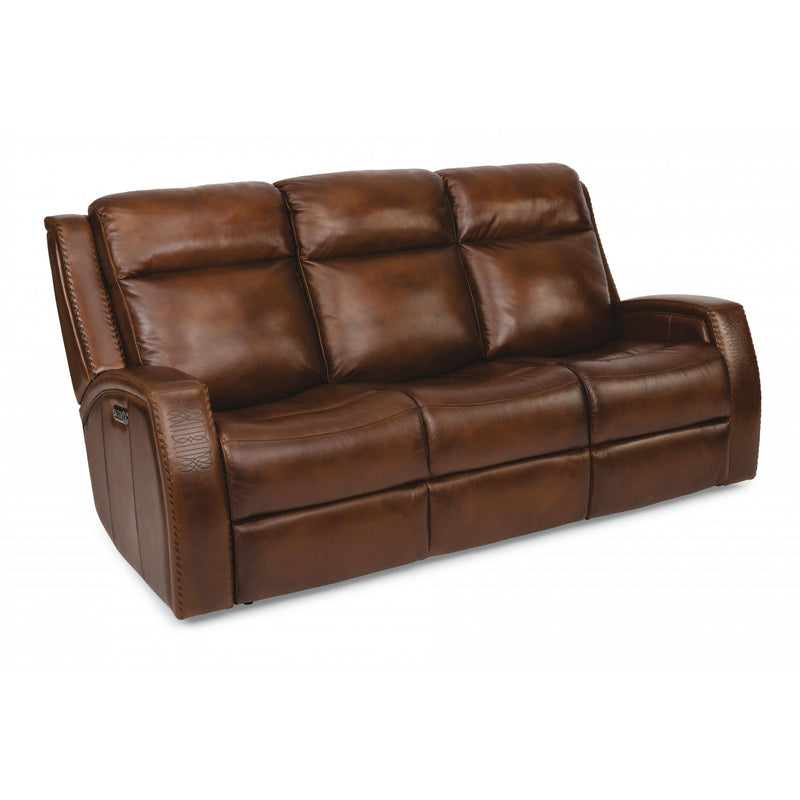 Flexsteel Mustang Power Reclining Leather Sofa 1873-62PH-729-70 IMAGE 1