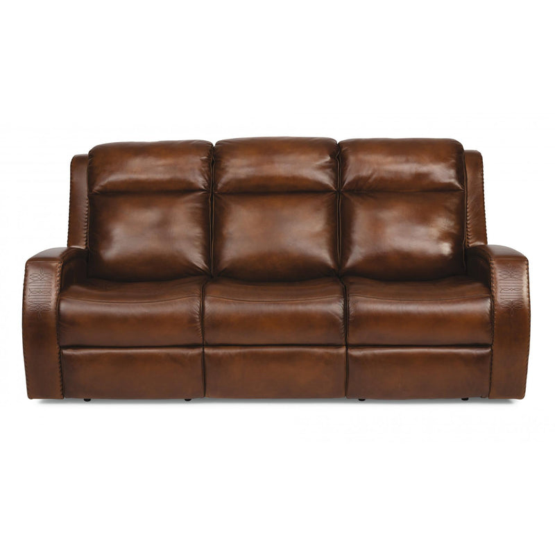 Flexsteel Mustang Power Reclining Leather Sofa 1873-62PH-729-70 IMAGE 3