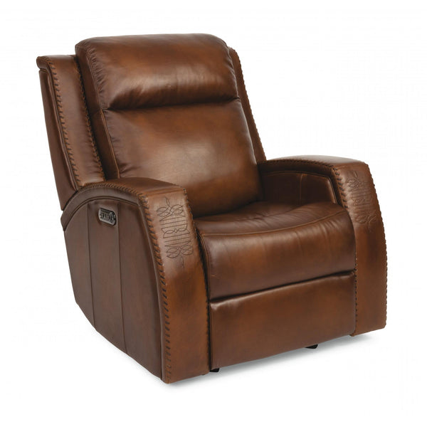 Flexsteel Mustang Power Glider Leather Recliner 1873-54PH-729-70 IMAGE 1