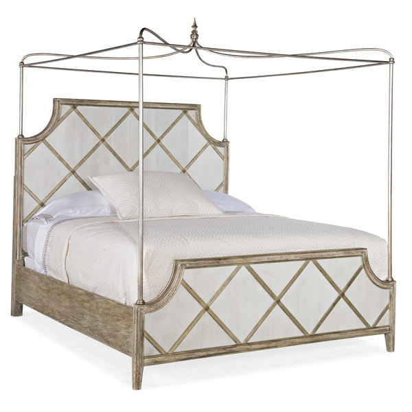 Hooker Furniture 5875-90365-95 Sanctuary Diamont Canopy King Panel Bed IMAGE 1