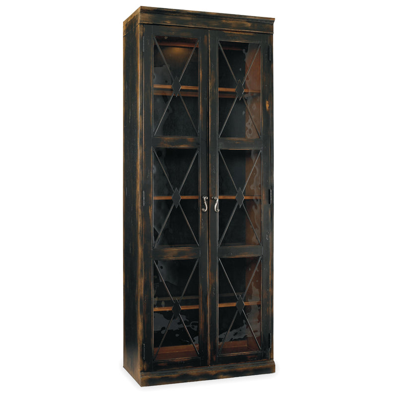 Hooker Furniture 3005-50001 Sanctuary Two-Door Thin Display Cabinet - Ebony IMAGE 1