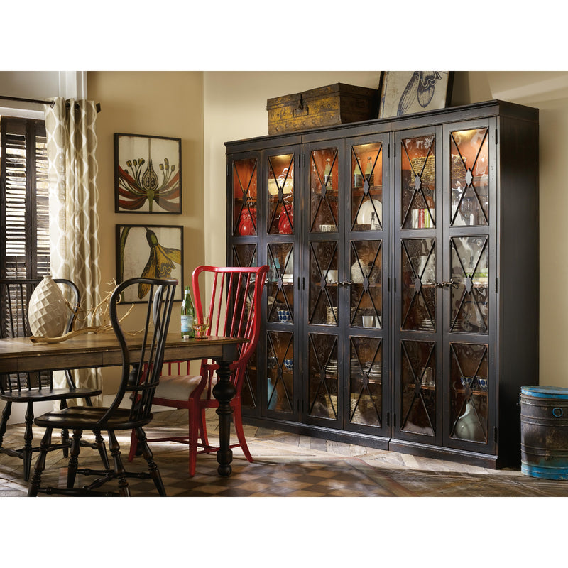 Hooker Furniture 3005-50001 Sanctuary Two-Door Thin Display Cabinet - Ebony IMAGE 4