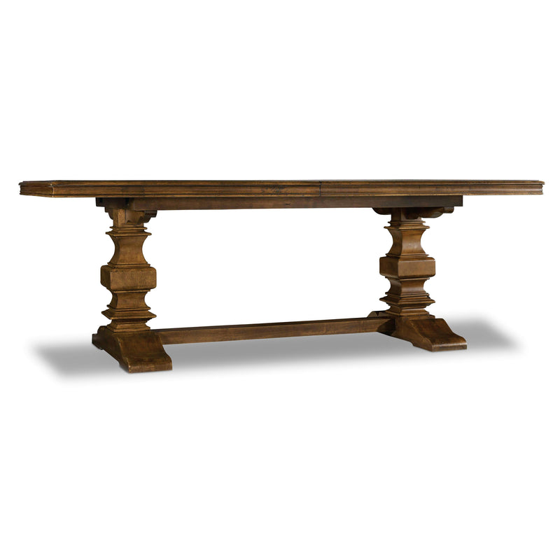 Hooker Furniture 5447-75206 Archivist Trestle Table with 2-18in Leaves IMAGE 1