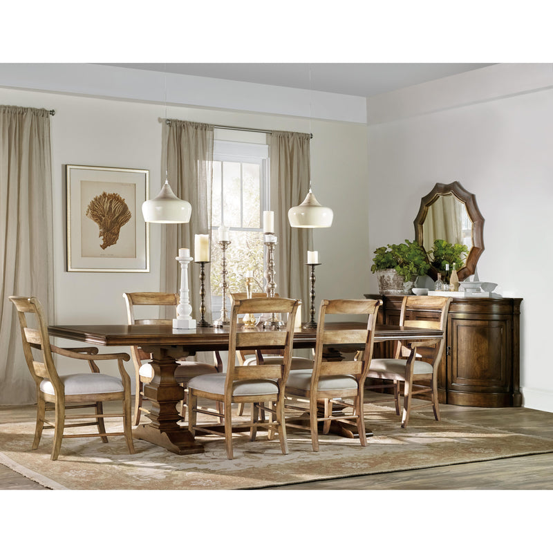 Hooker Furniture 5447-75206 Archivist Trestle Table with 2-18in Leaves IMAGE 3