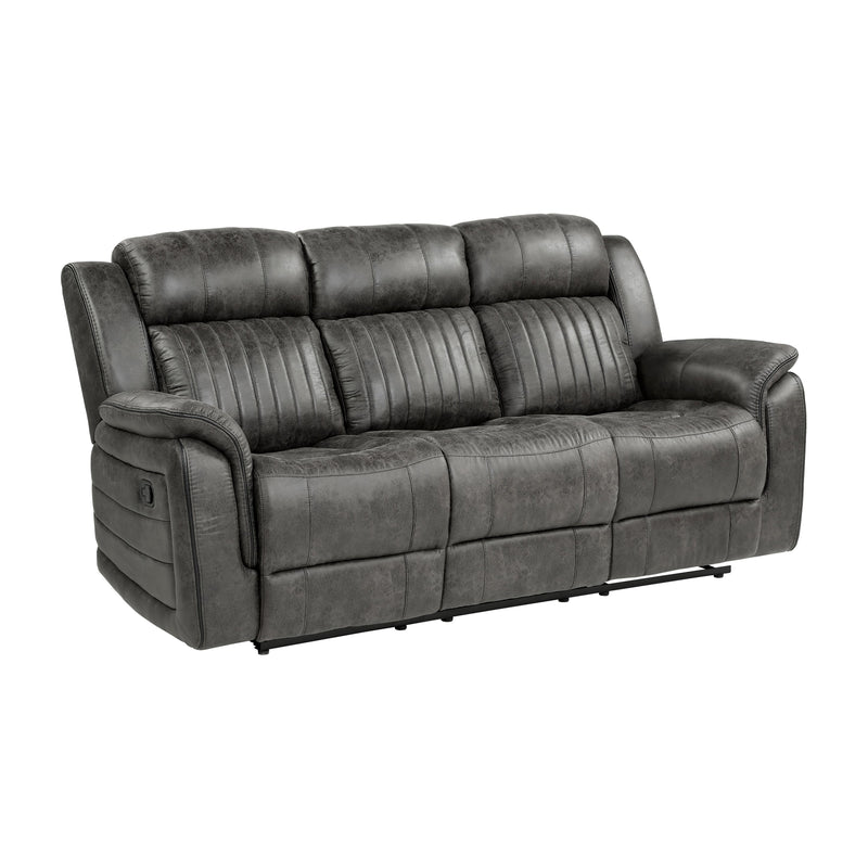 Homelegance Centeroak Reclining Fabric Sofa 9479BRG-3 IMAGE 2