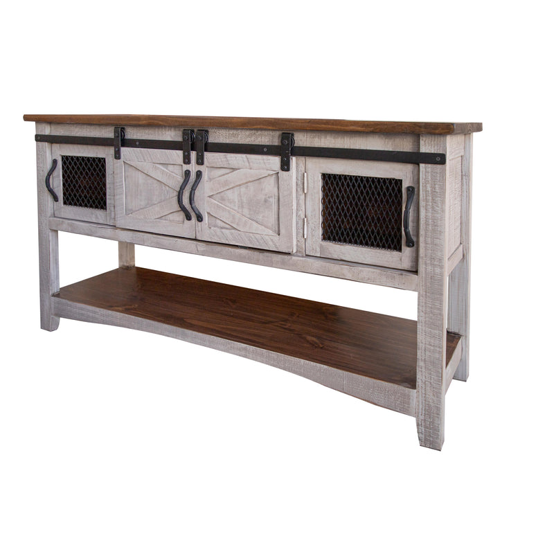 International Furniture Direct Pueblo Gray Sofa Table IFD3401SOF IMAGE 1